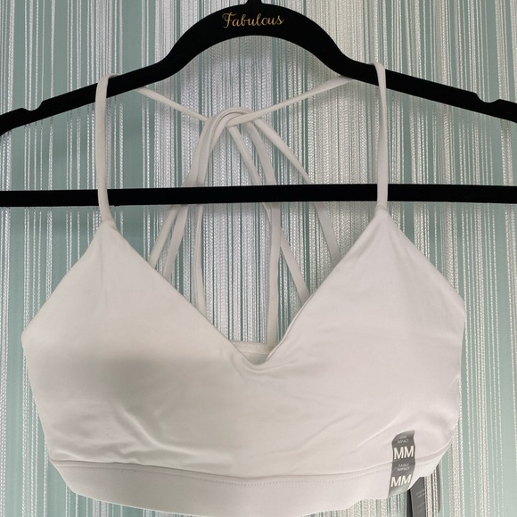Forever 21 White Multi Strap Sports Bra NWT Size M - Picture 13 of 17